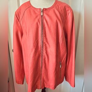 Alfani Women's Coral Bomber Jacket 3x NWT